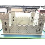 A Cased wooden play Castle - NO RESERVE