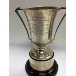 A Silver trophy cup a Horticultural trophy for bes