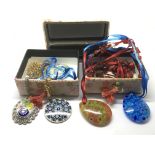 A collection of Millefiori jewellery comprising pe