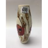 A Moorcroft pottery Harvest Poppy design vase 21.5