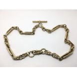 A heavy 9ct gold chain, approx 124g.