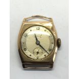 A 9ct gold vintage watch.