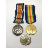 Two GB WW1 medals and a Royal Engineers mother of