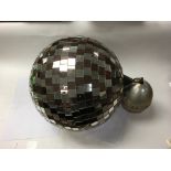 A large 240 volt vintage disco ball.