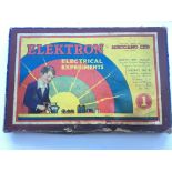 A Meccano Elektron Electrical Experiments kit #1 boxed with manual (not original cover) - NO