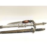 Three Replica ornamental blunt edged daggers (3)