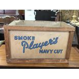 An original Player's cigarette box from 1950 And v