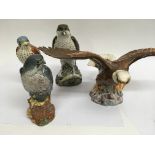 Four Beswick birds of prey including Peregrine Fal