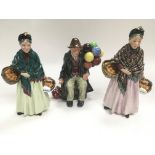 Three Royal Doulton figures comprising 'The Orange