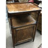 A Quality Victorian burr walnut and inlaid cabinet