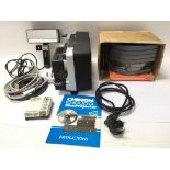 Chinon IQ 4000L Cine Projector and Flectalox 1000 MLA Movie light with accessories. Complete with