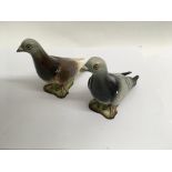 Two Beswick pigeons model no 1383 ,