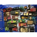 A tray of playworn matchbox toy cars - NO RESERVE