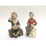 Victorian coloured bisque figure of â€œPears Bubbl