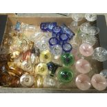 A collection of various drinking glasses.