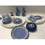 Two Limoges dishes and a small collection of Wedgw