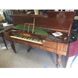 A William 4th walnut cased spinet.