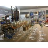 A large collection of various glassware including