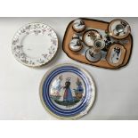 Noritake 6 piece dressing table set, 6 Minton plat