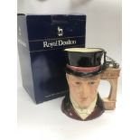 A boxed Royal Doulton character jug of George Step