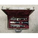 A vintage cased clarinet by Penzel-Mueller, New Yo