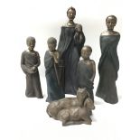 A collection of six modern soul journey figures re