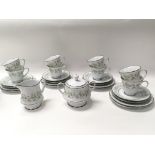 A Noritake Savannah 8 piece coffee set including t