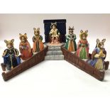 Royal Doulton 7 Bunnykins figures of King Henry 8t