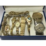 A collection of dress watches including a gents Se