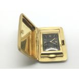 An 18ct gold travelling 'Crusader' watch, approx 6