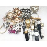 A Collection of Costume Jewellery including Watche