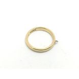 A 22ct gold ring, approx 3.5g and approx size K.