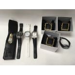 A mixed lot of 8 ex display watches , four in orig