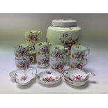 A collection of Crown Derby “Derby Posies” to incl