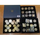 A collection of Brittania 1oz fine silver coins (1