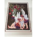 A framed limited edition print 230/650 by Beryl Co