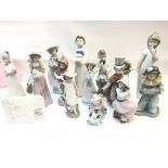 A Collection of Lladro and Nao Figures. (17)