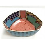 A Rosenthal studio pottery dish, approx diameter 1