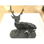 A Bronze Stag Figure. Signed P.J. Mene.French.
