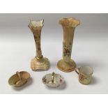 A five piece collection of Royal Worcester porcela