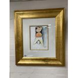 Alexandra Nechita, gilt framed and glazed. original abstract watercolour on paper signed lower right