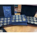 3 cases of collectors commemorative coins.