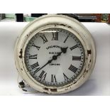 A 1940's synchro wall clock with an enamel dial. R