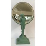A 1920s nude standing lady mirror/ picture frame,