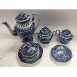 A 20th century Chinese part tea set, a/f as pictur