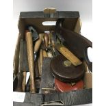 A quantity of vintage woodwork tools.