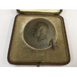 A cased George V bronze Royal Society of arts Manu