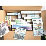 A box containing a collection of Various aircraft