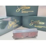 4 X Boxed Spectrum Cars including Dining Car #26996. A Saws Filers car #26994. A Kitchen Car #
