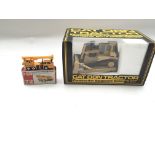 Tomy Nissan Diesel Truck Crane. Boxed. 1:150 scale. NZG Cat D8N Tractor. Boxed. 1:50 scale. Zinc